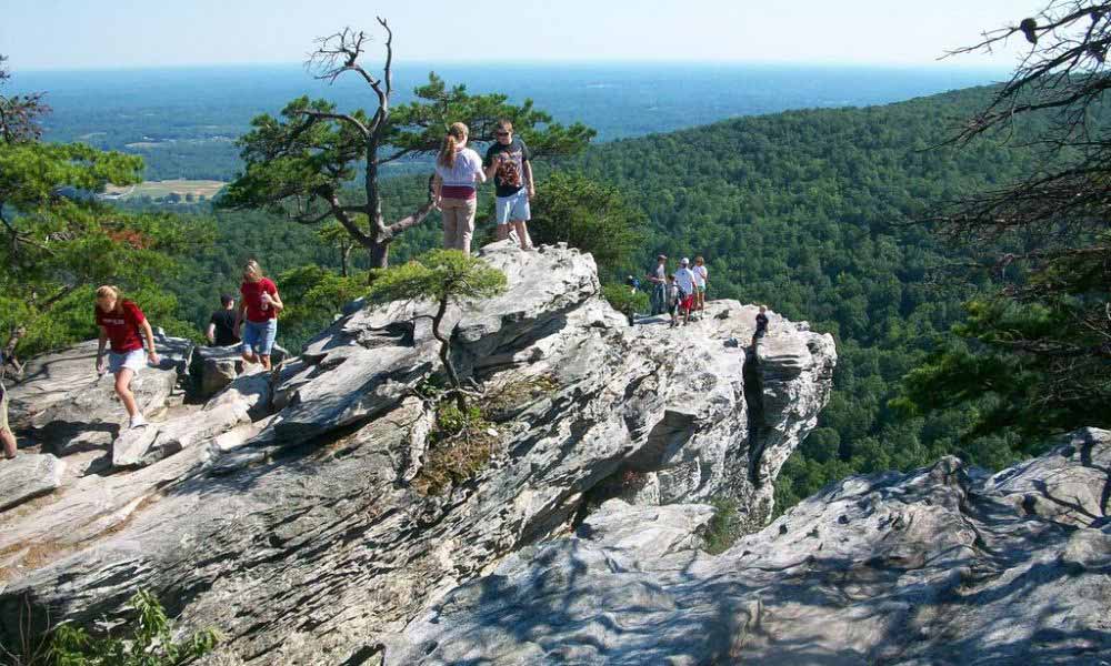 overlook at hanging rock state park