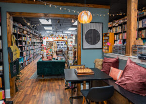 Inside of Fred and Junes Bookshop